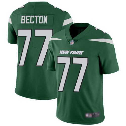 Nike Jets #77 Mekhi Becton Green Team Color Youth Stitched NFL Vapor Untouchable Limited Jersey